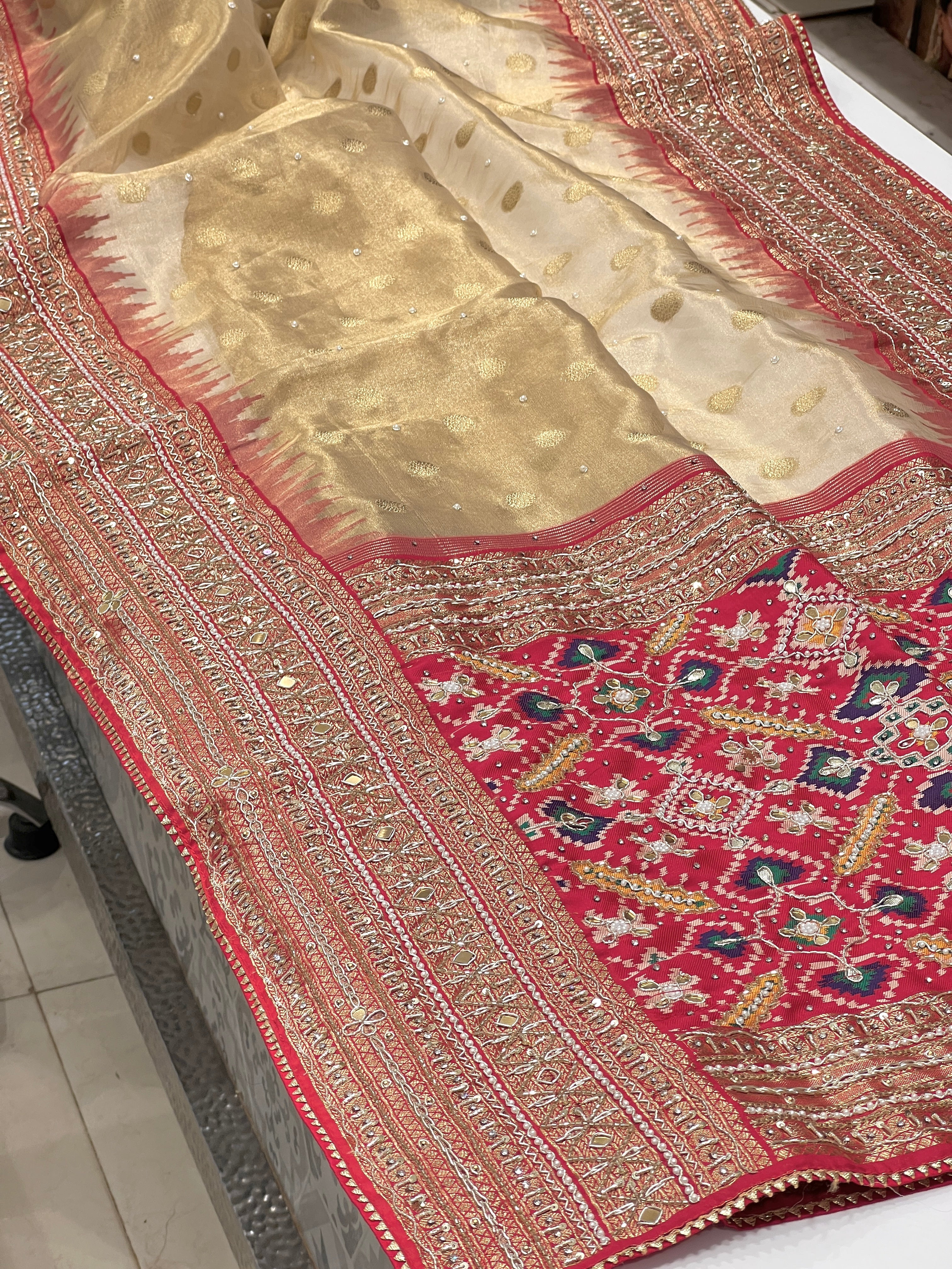 Tissue Patola x Zardosi Saree