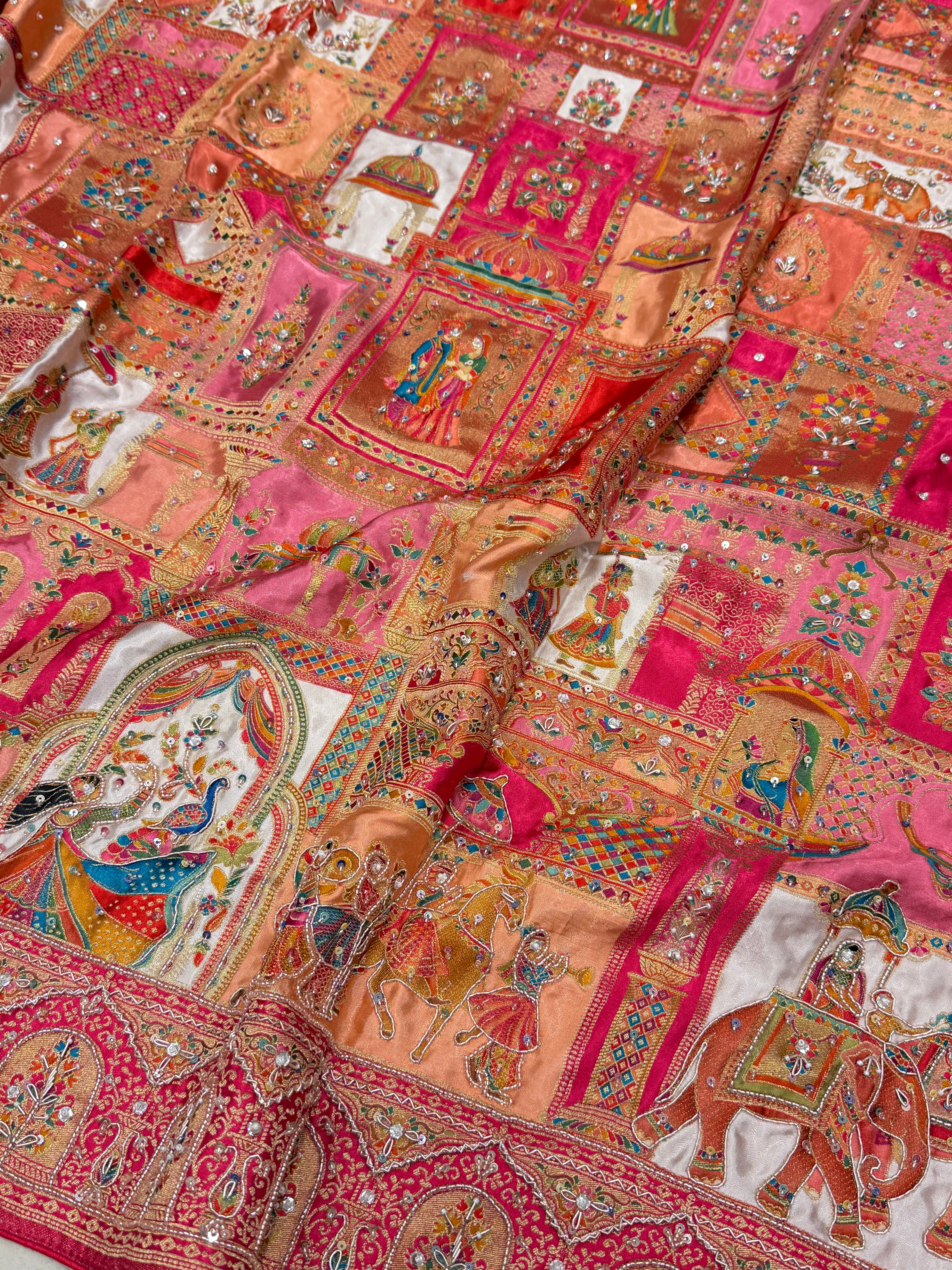 Banarasi Modal Rangkat Doli Edit Saree Wedding Edition Hand Embroidery Saree