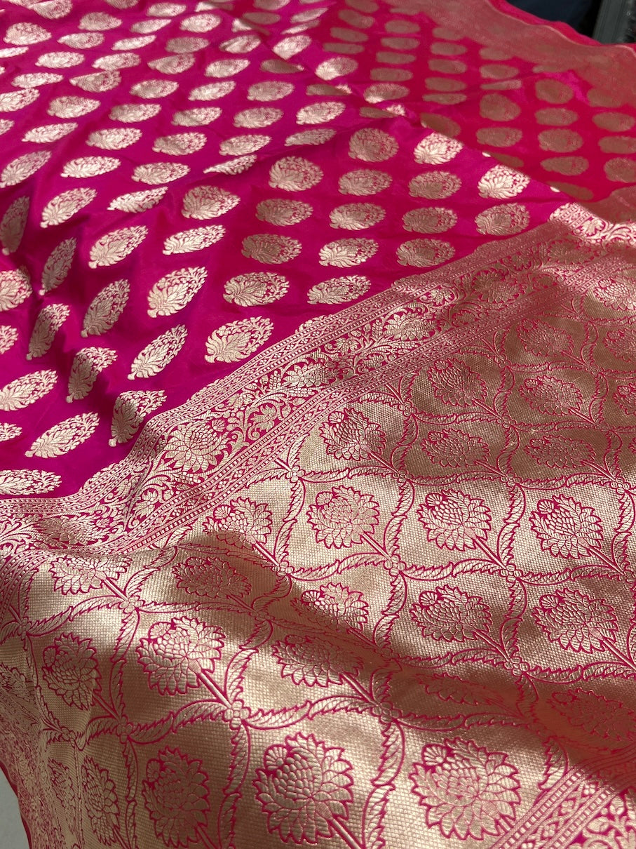 Rani Katan Silk Butta Saree