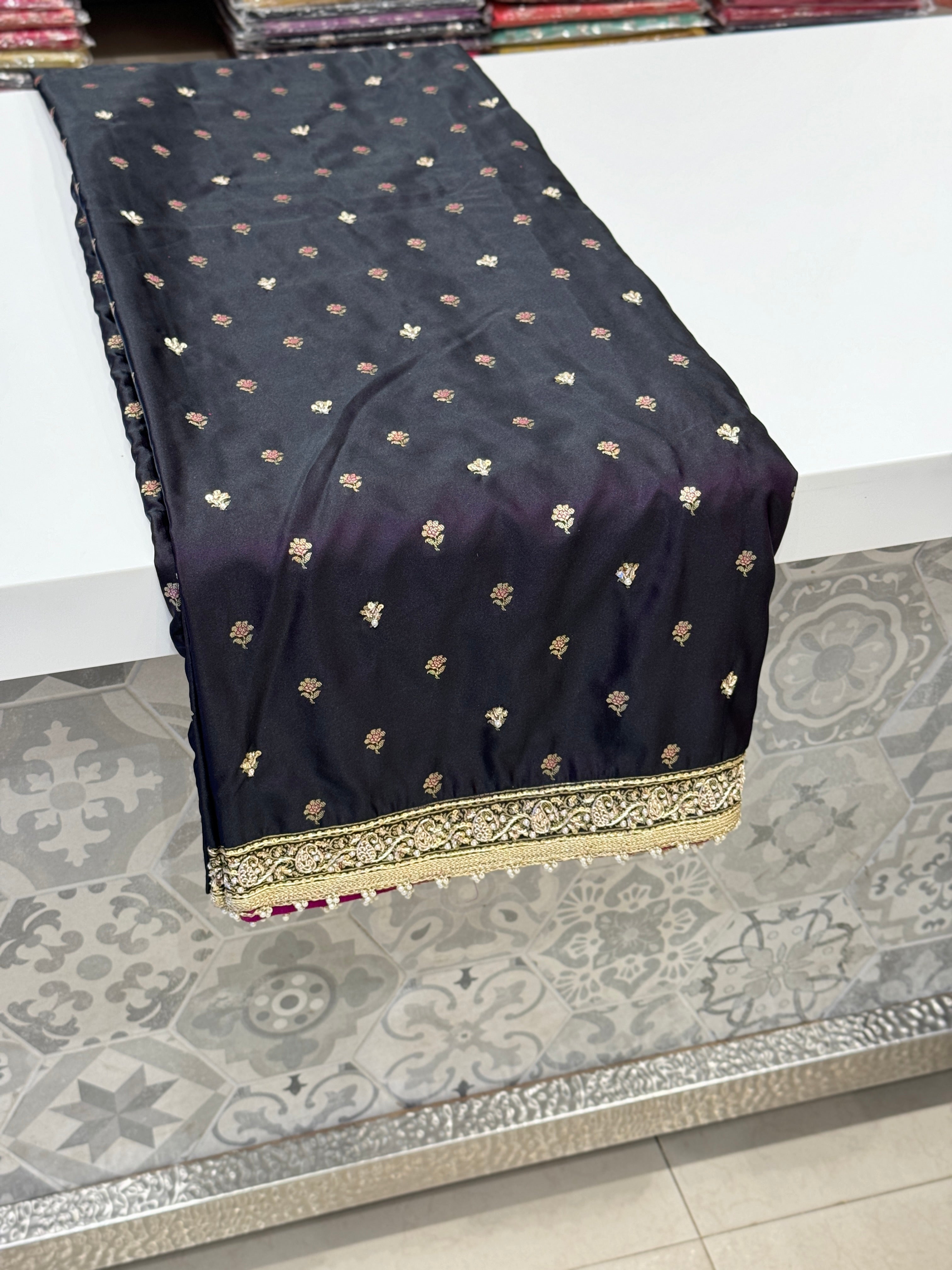 Banarasi Hand Embroidery Saree