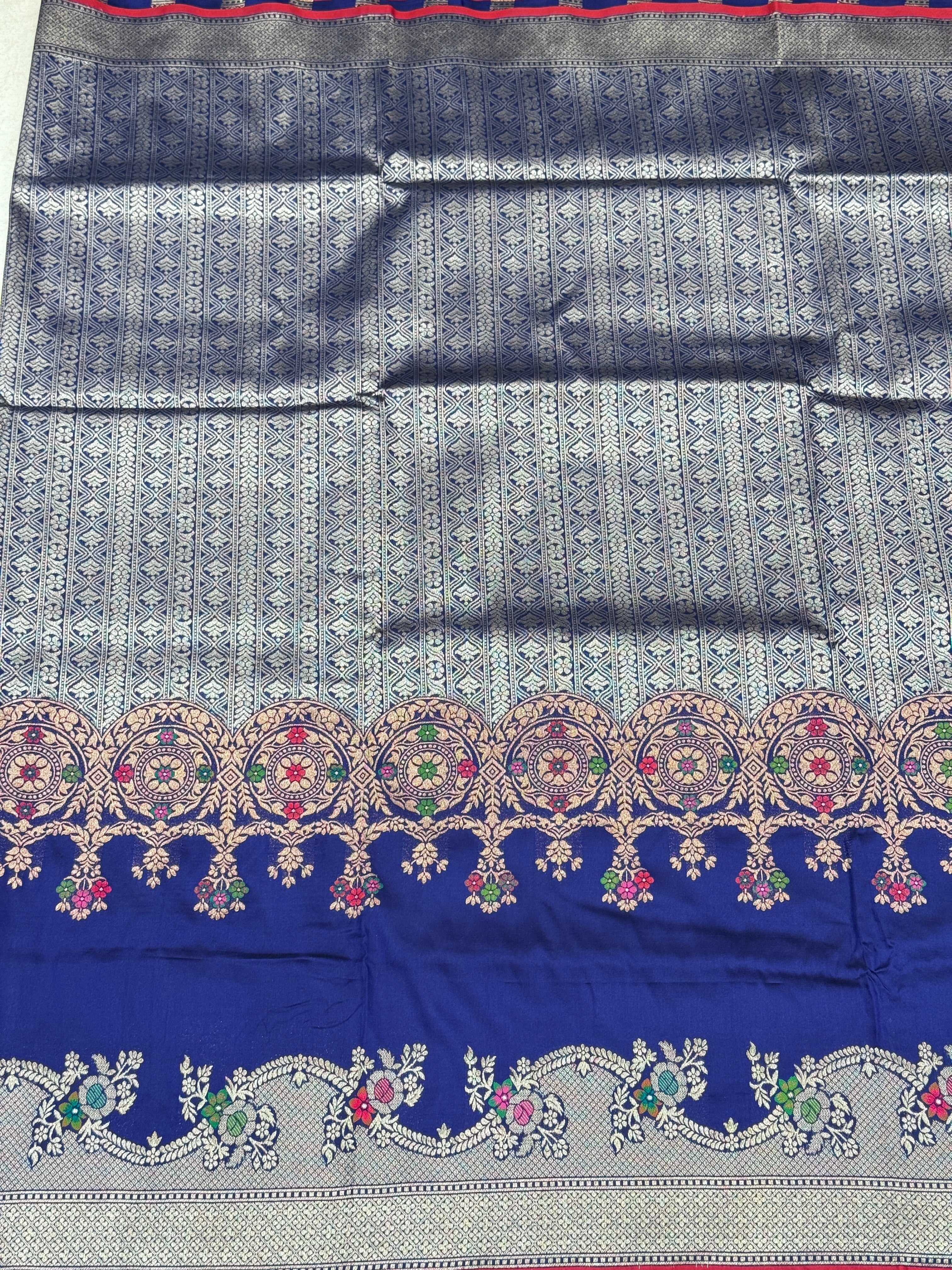 Royal Blue Banarasi Silk Brocade Saree