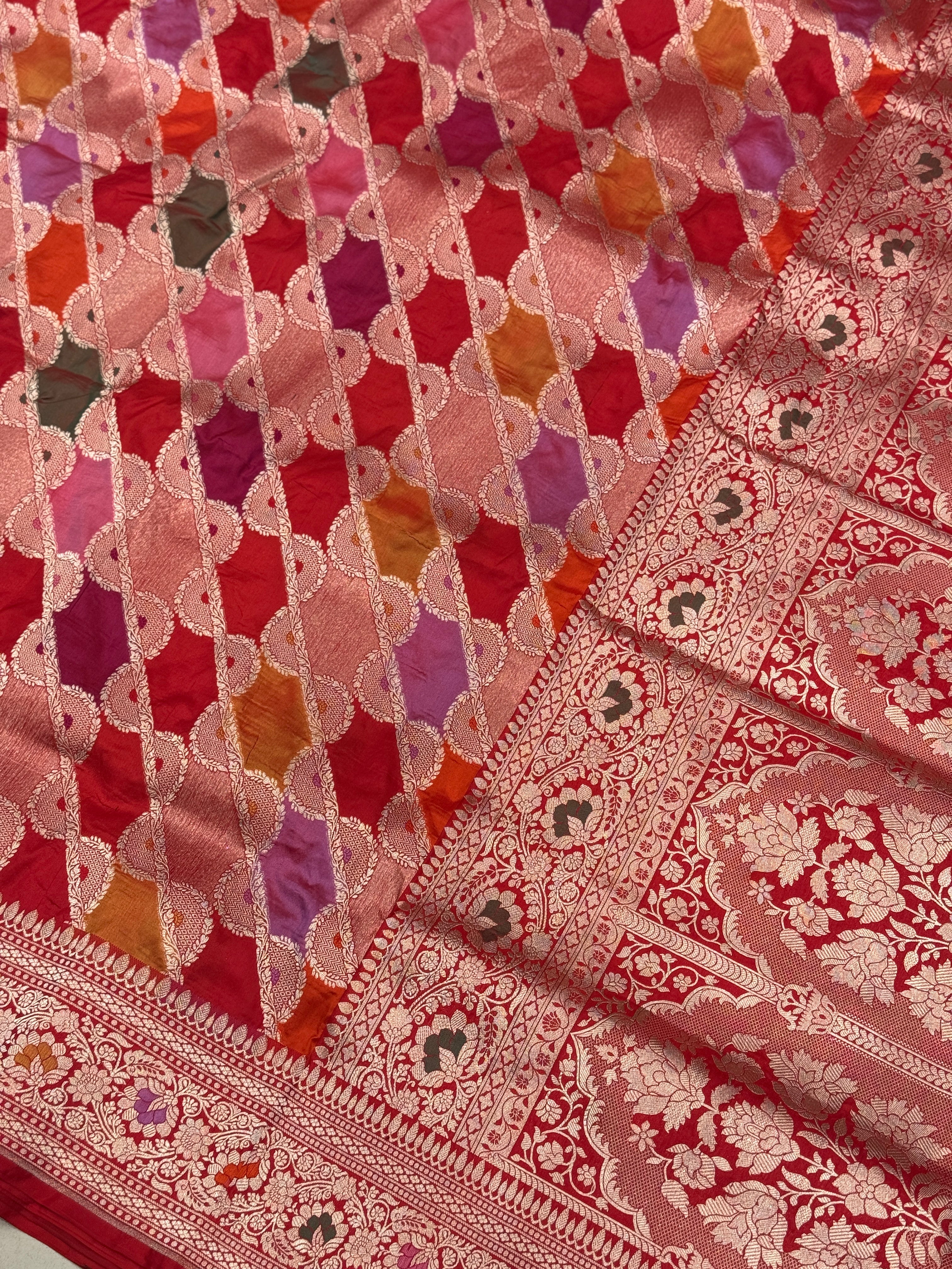 Banarasi Katan Rangkat Saree