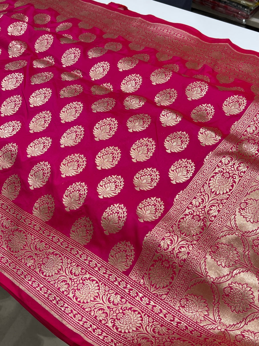 Rani Katan Silk Butta Saree