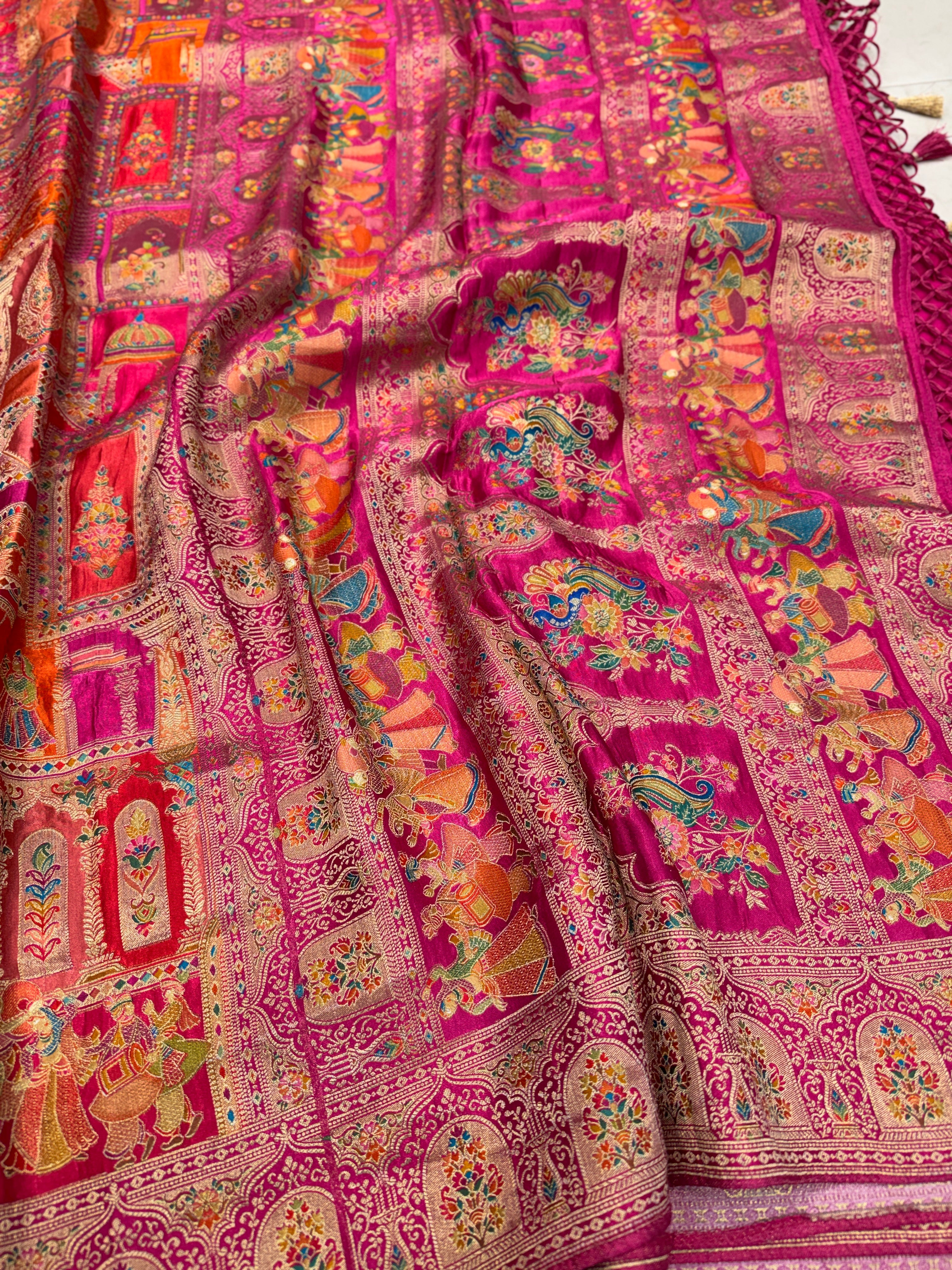 Rani Doli Baarat Edit Modal Banarasi Weaved Saree