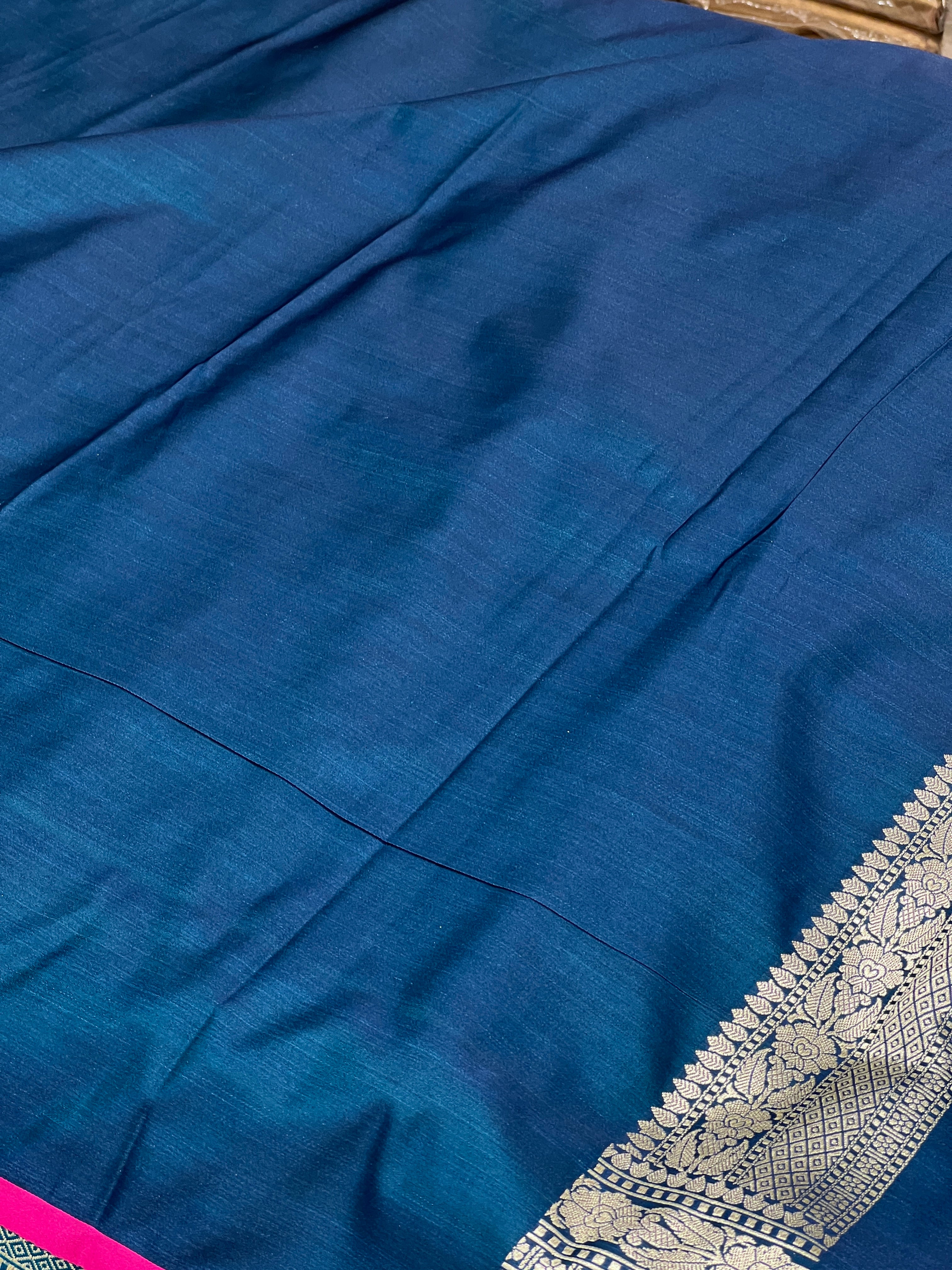 Blue Contemporary Banarasi Silk Saree