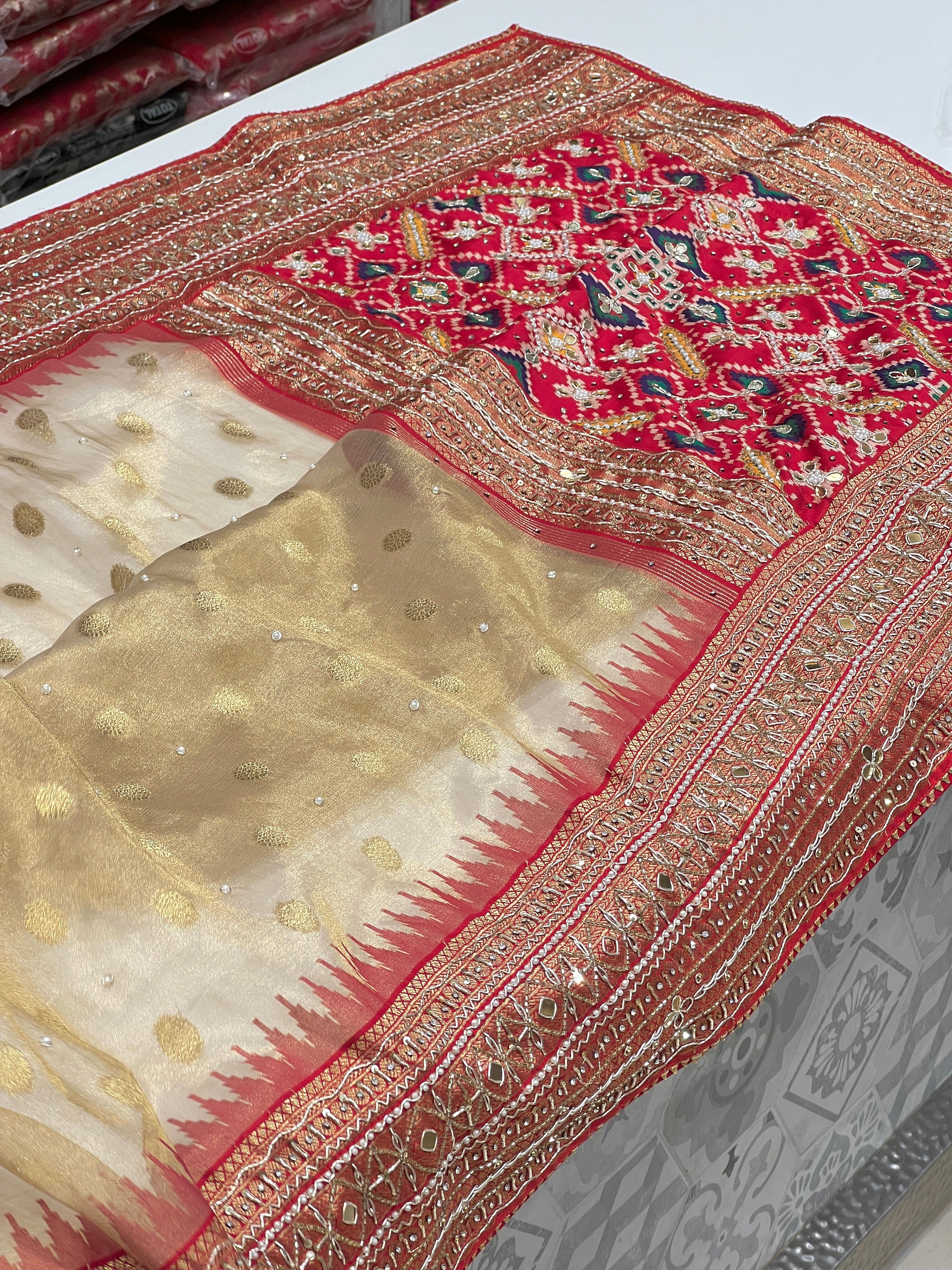 Tissue Patola x Zardosi Saree