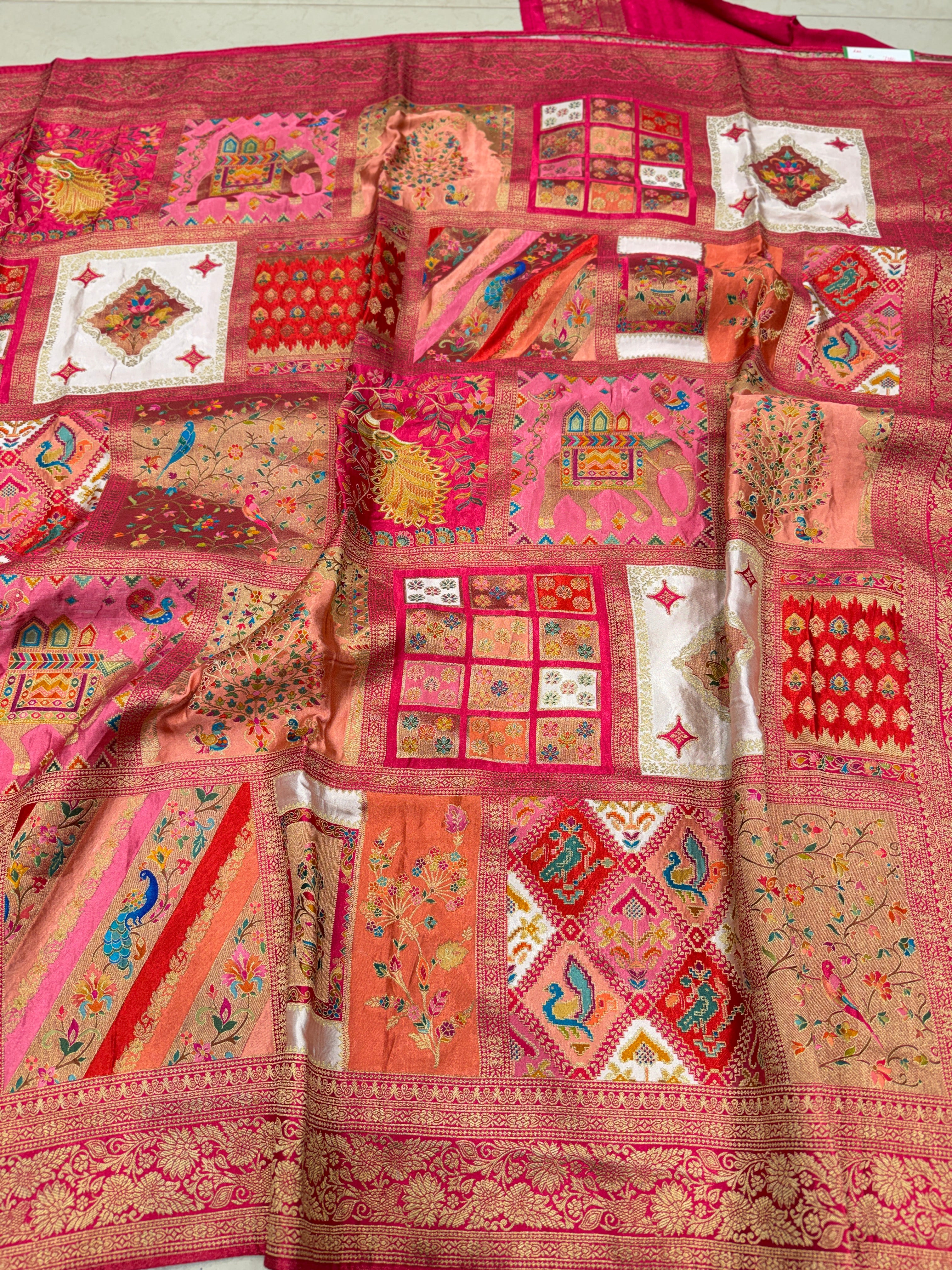 Contemporary Rangkat Modal Banarasi Weaved Saree