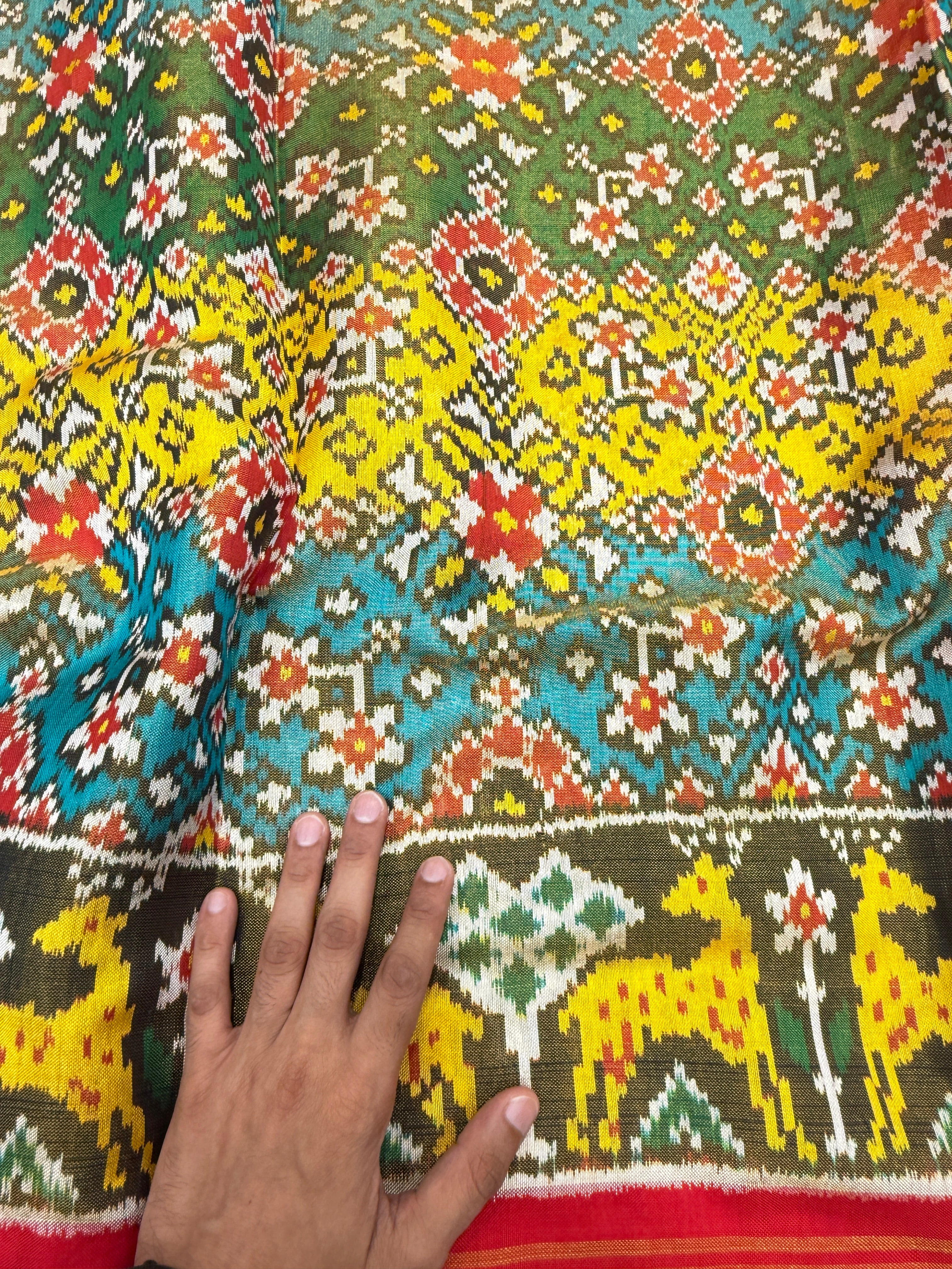 Traditional Handloom Tissue Silk Patola Saree