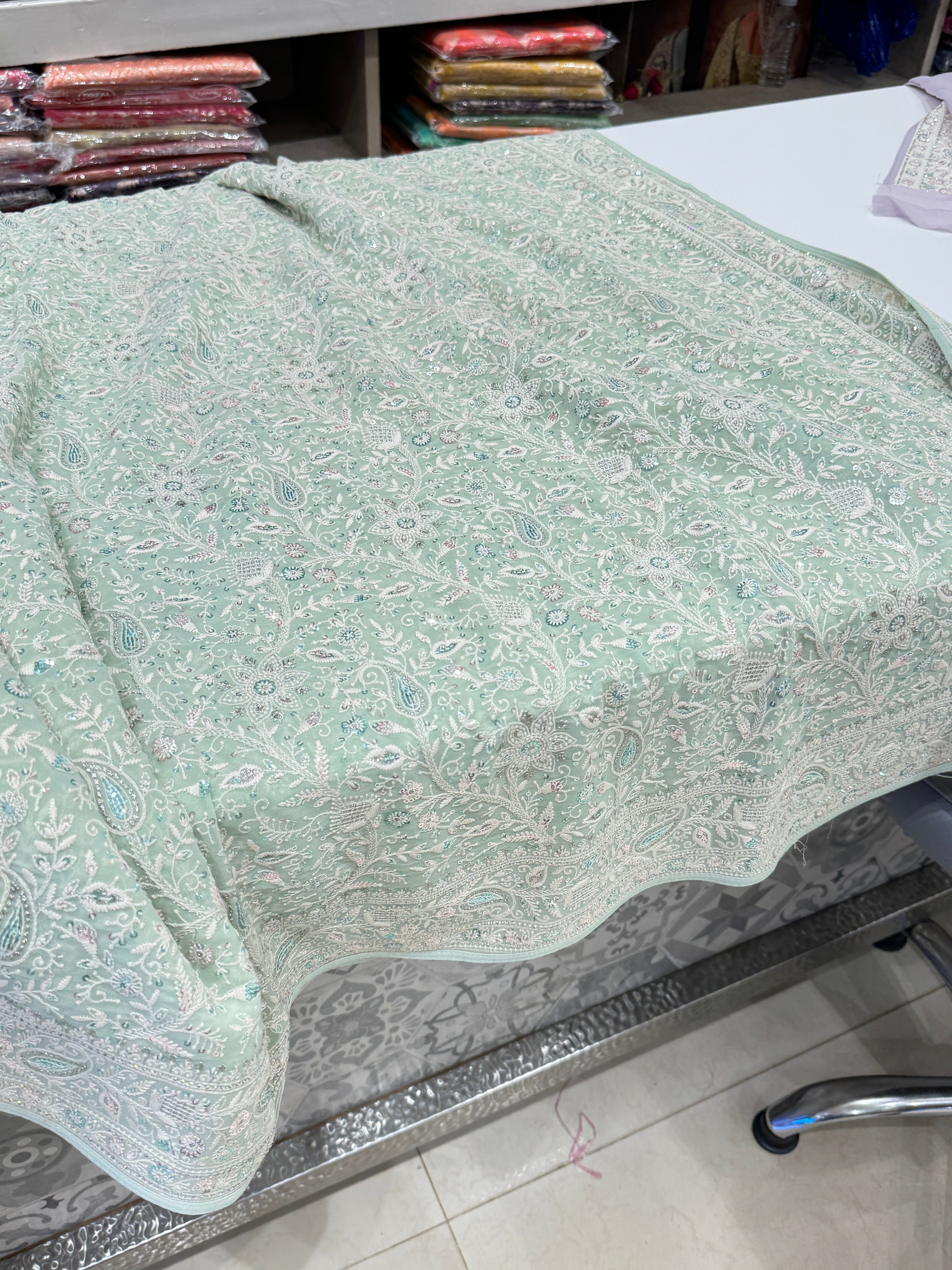 Light Pista Chikankari 2.0