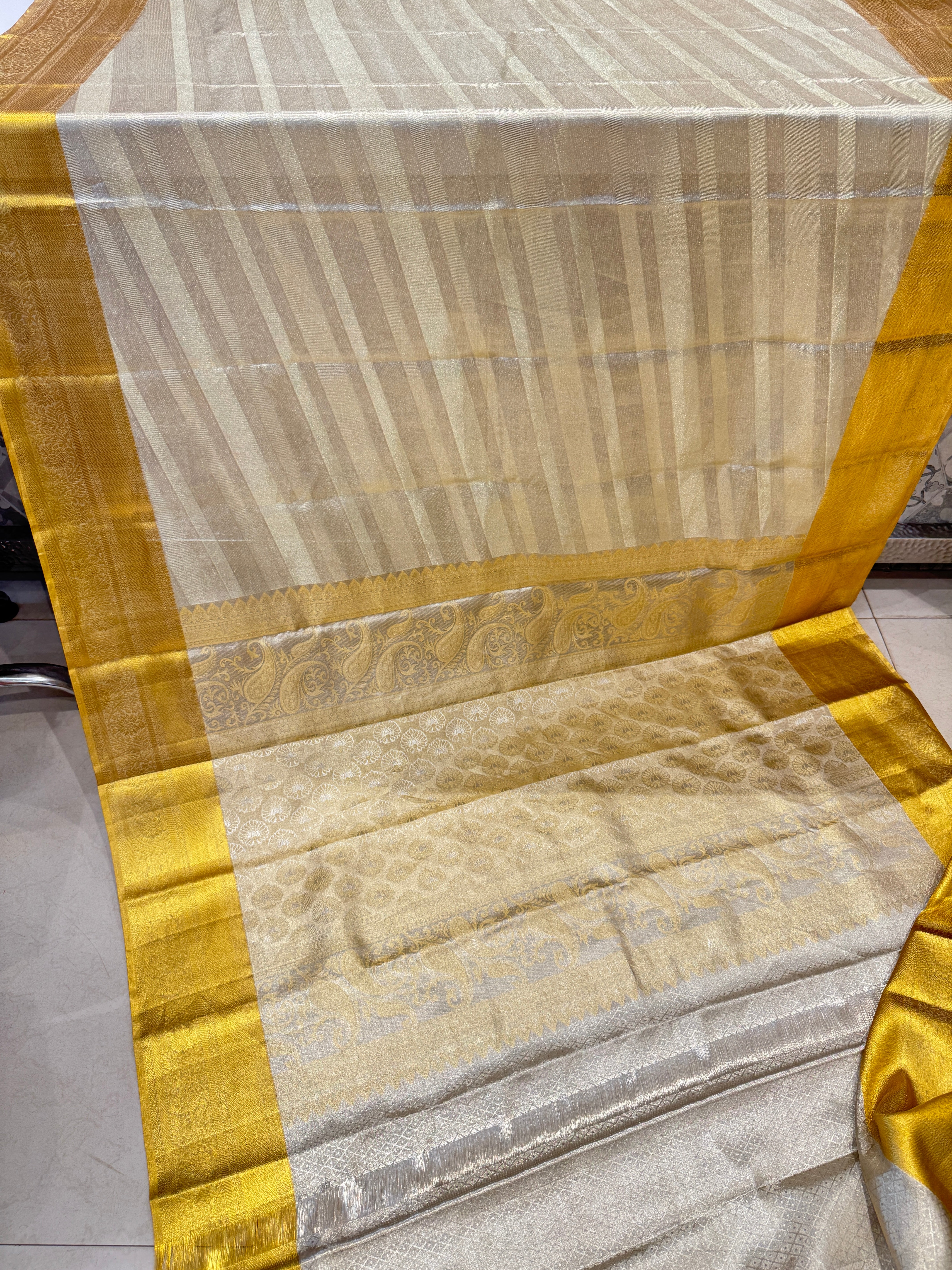 Handloom Tissue Kanjivaram Silk Saree