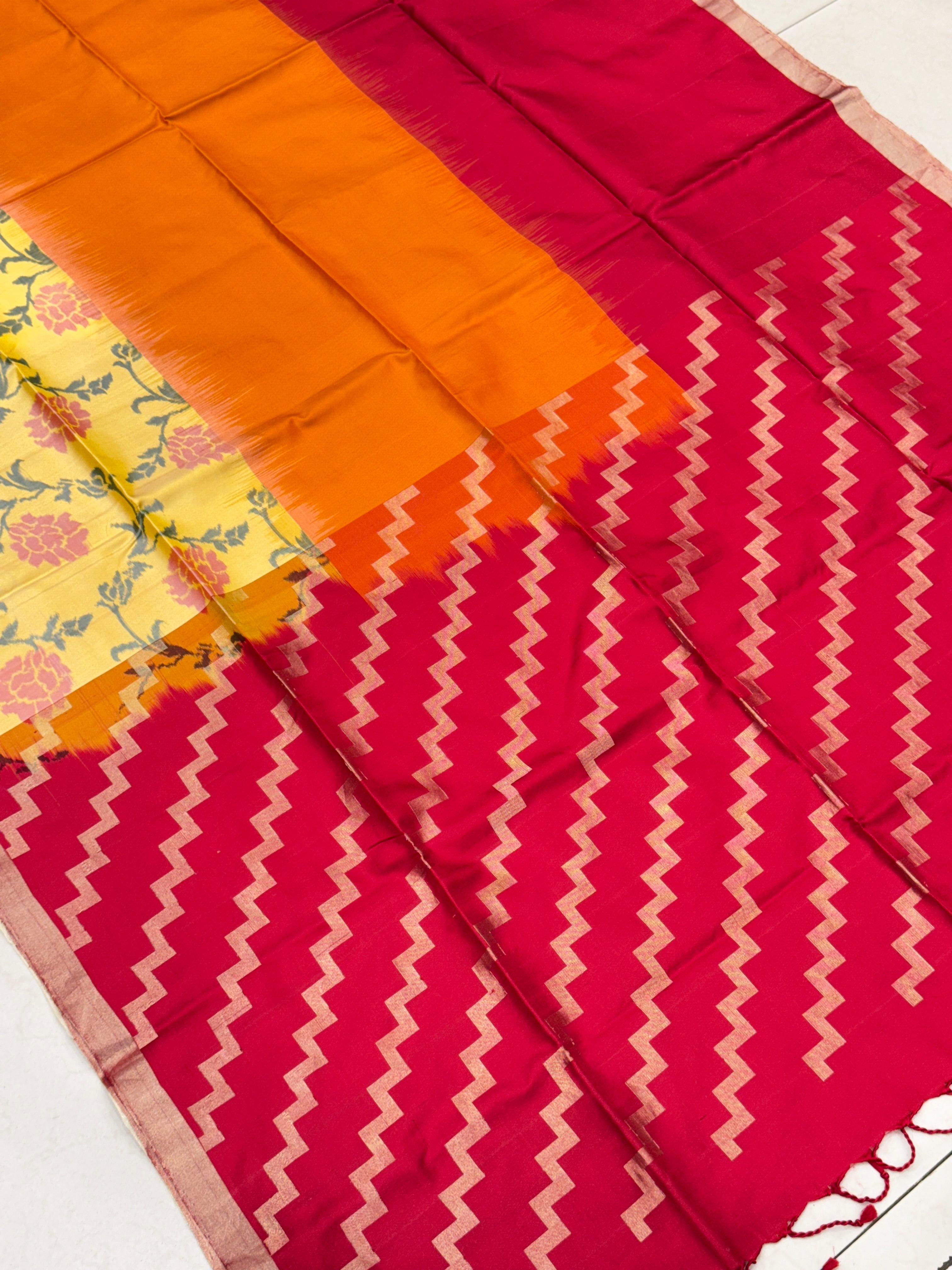 Contemporary Pochampally Ikat Patola Saree