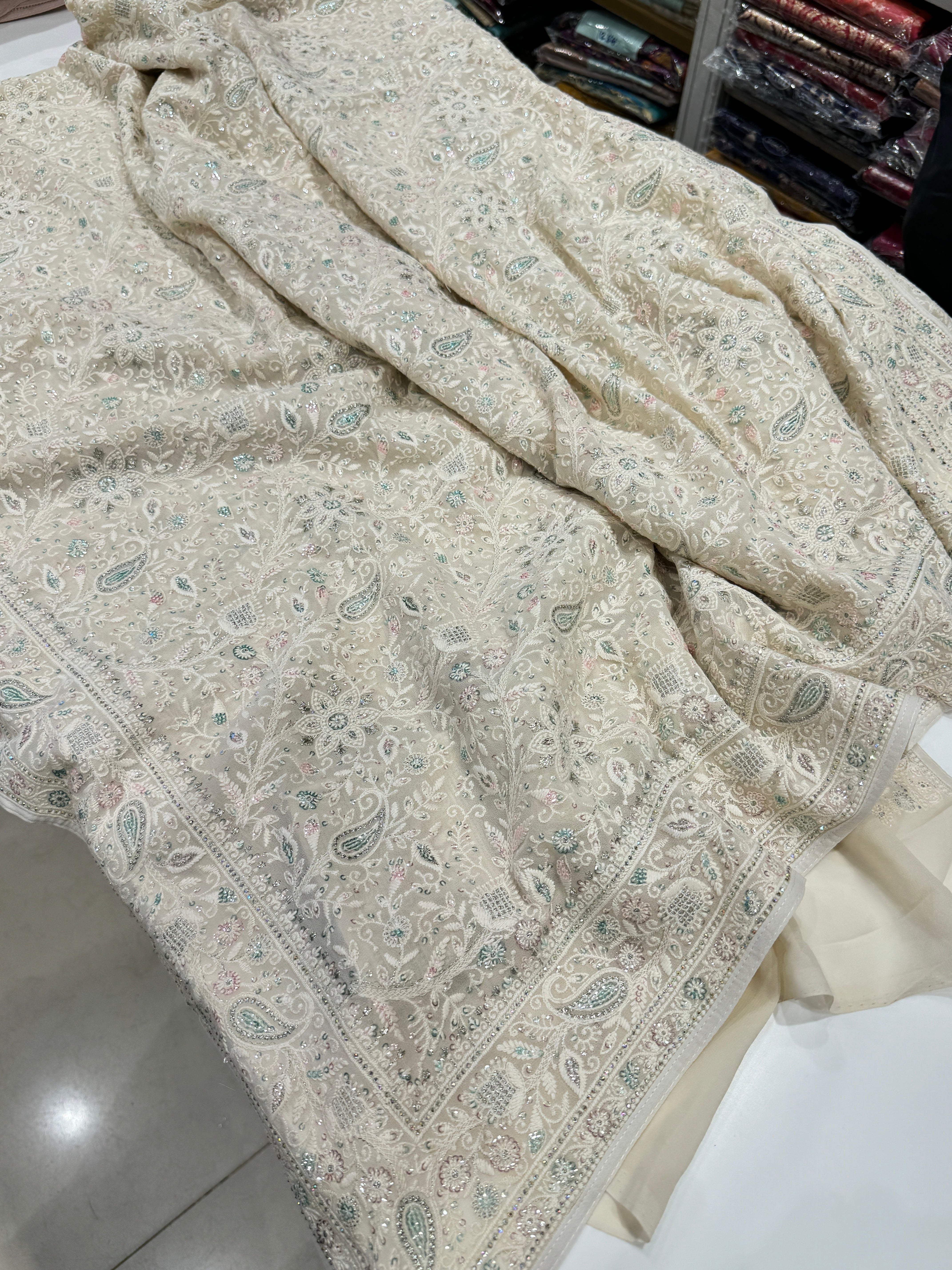 Moti White Chikankari 2.0