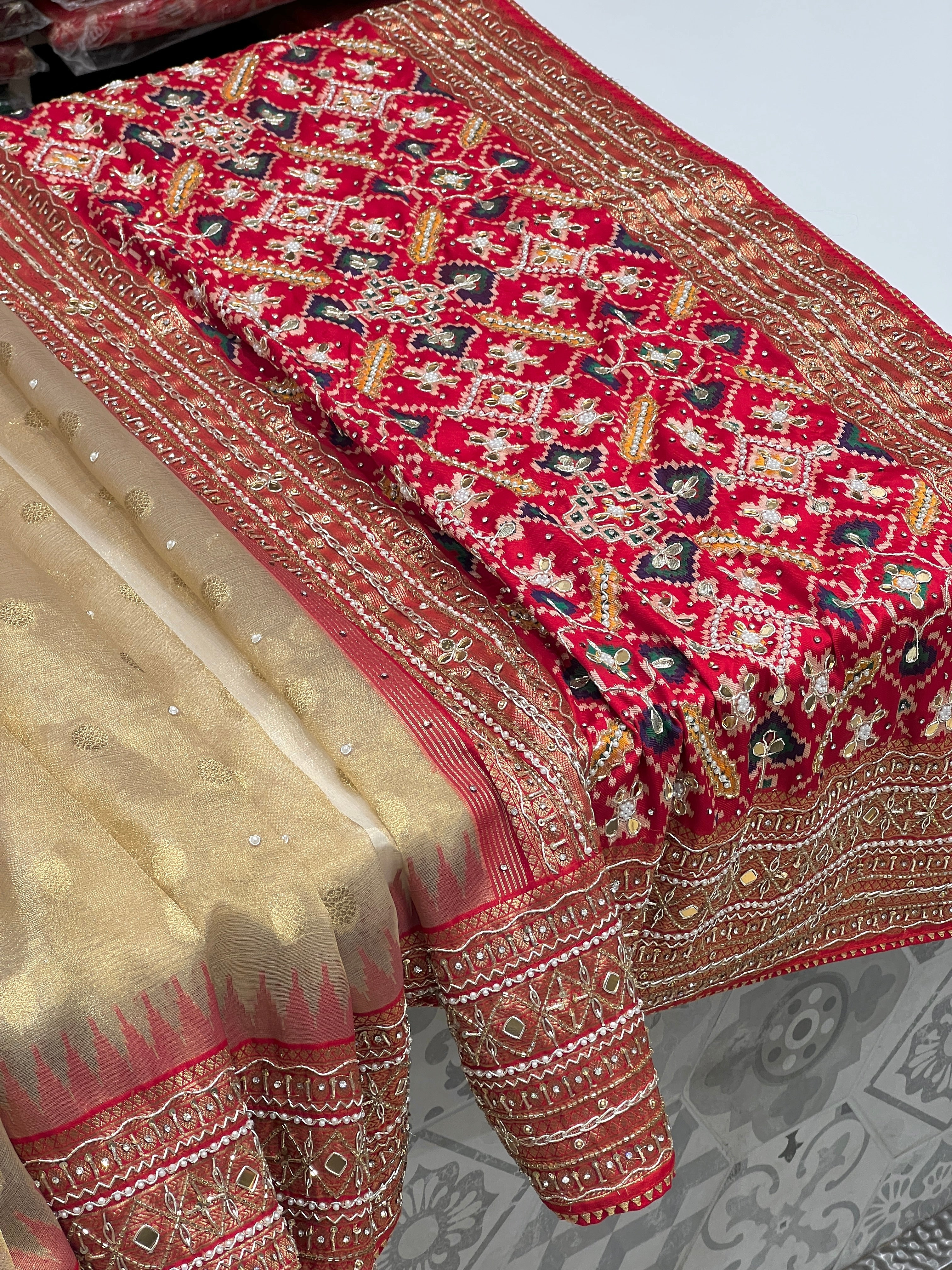 Tissue Patola x Zardosi Saree