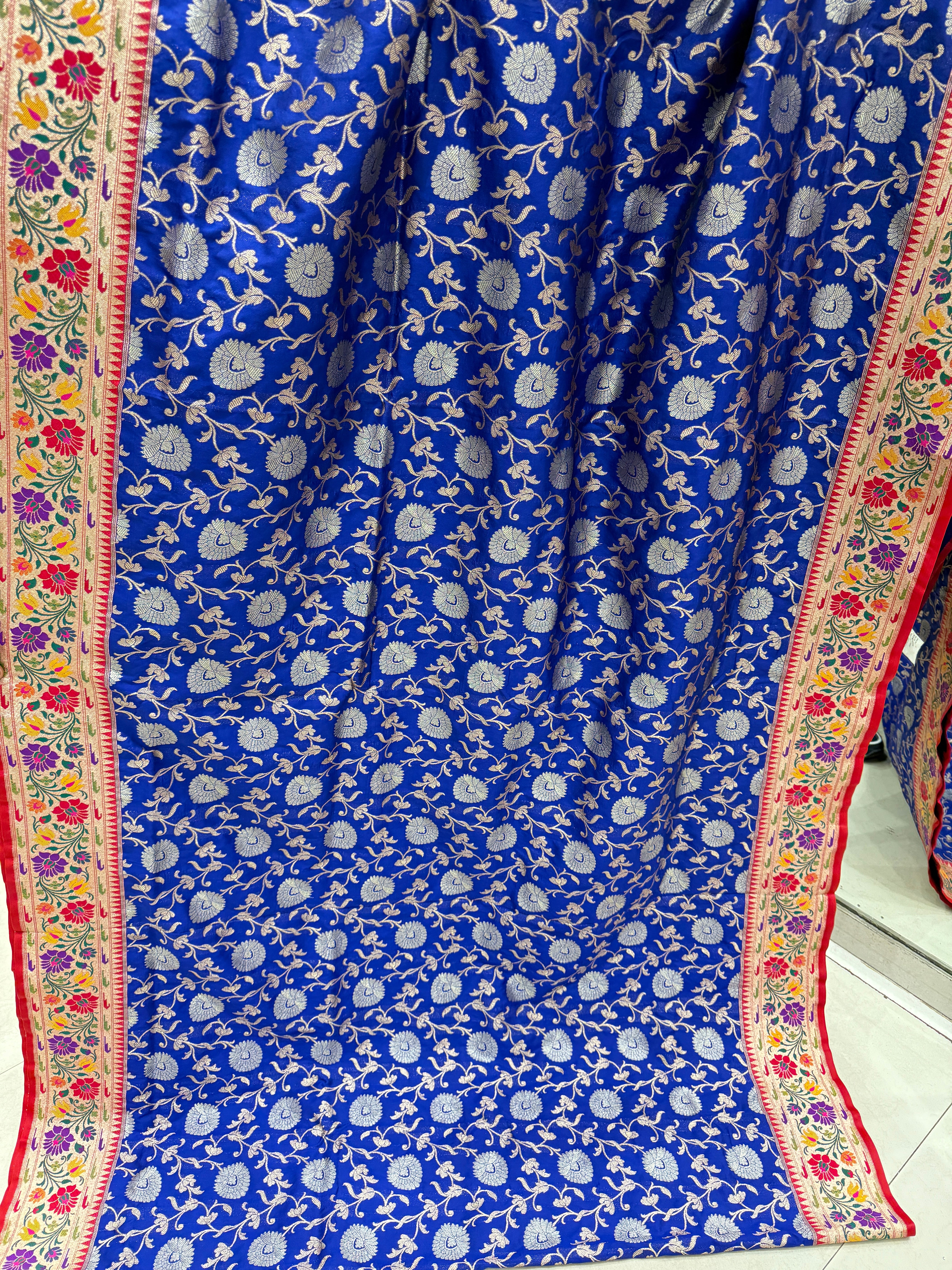 Royal Blue Banarasi Sona Rupa Saree