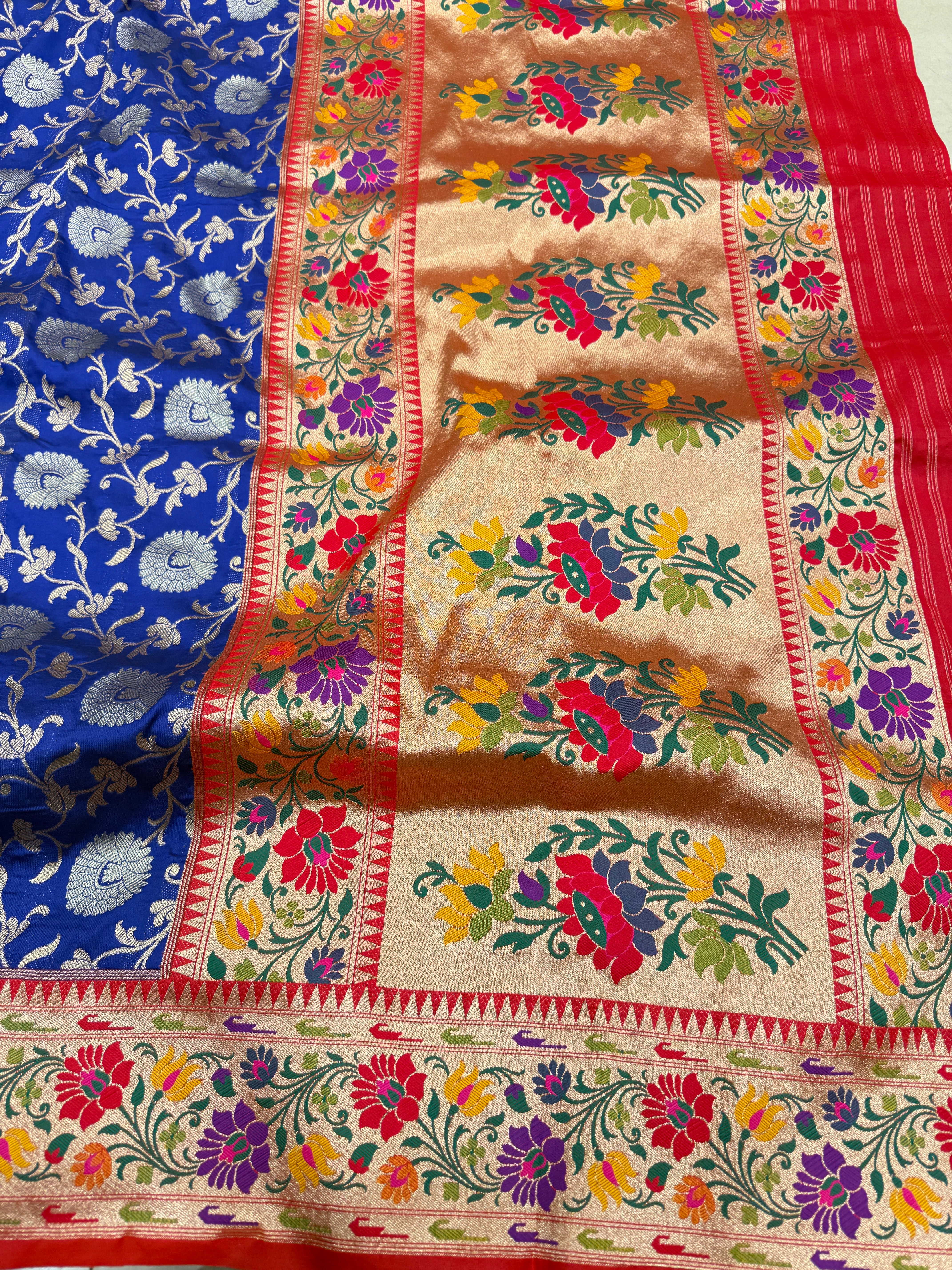 Royal Blue Banarasi Sona Rupa Saree