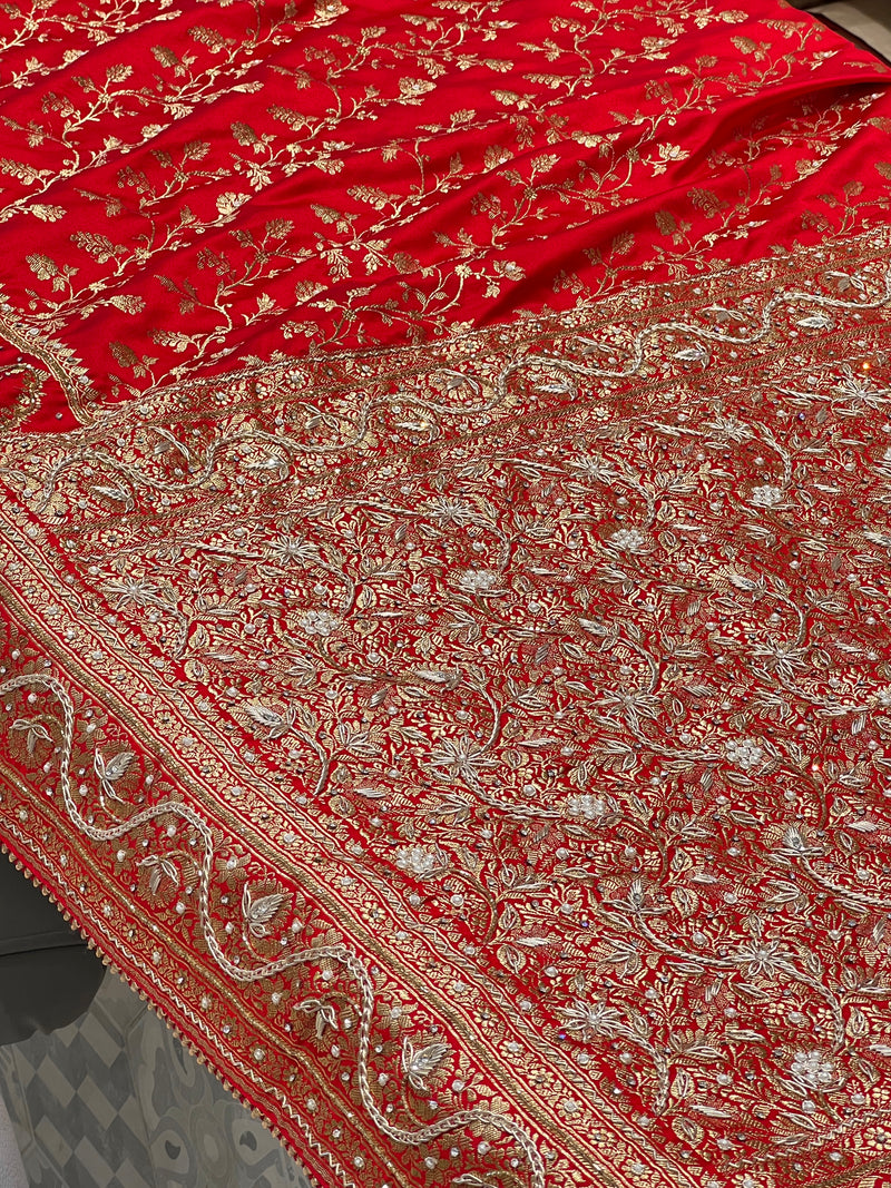 Prime Weaving Purple Banarasi Silk Contemporary Style Saree -