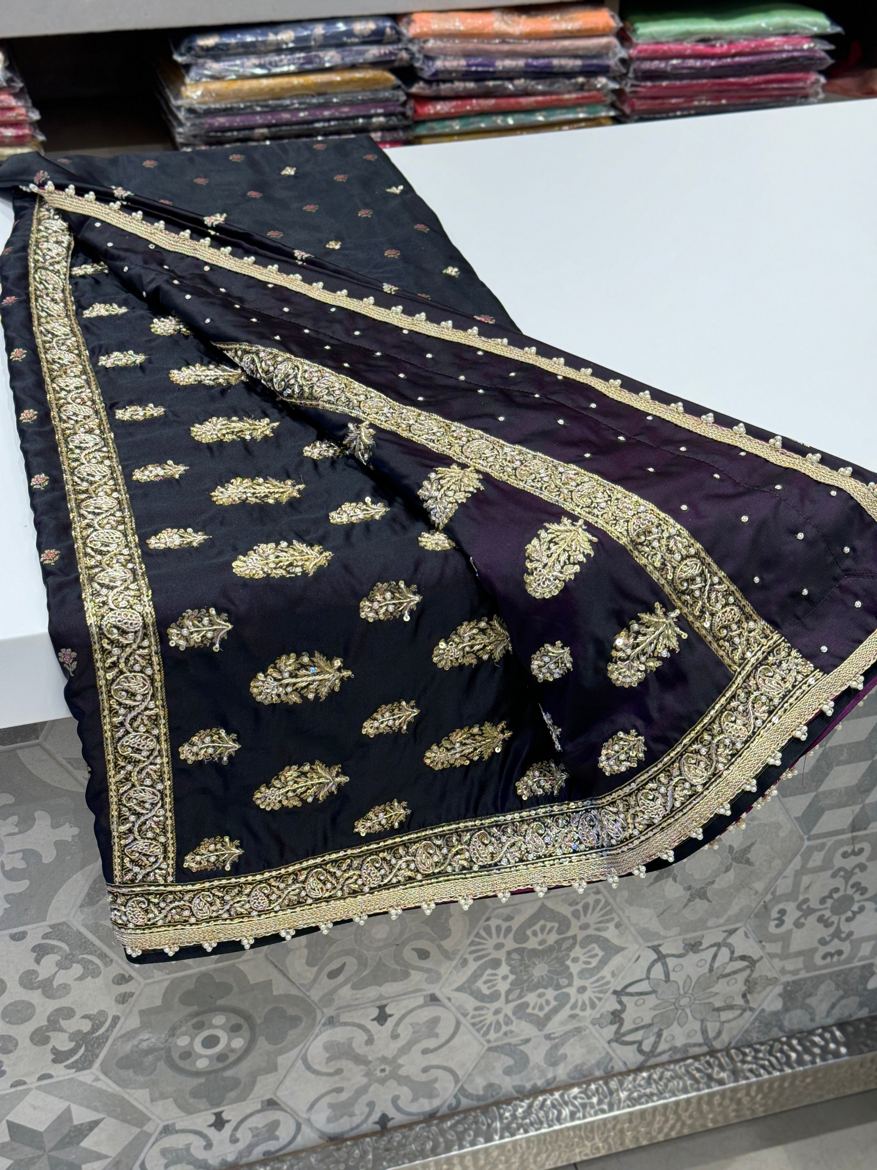 Banarasi Hand Embroidery Saree