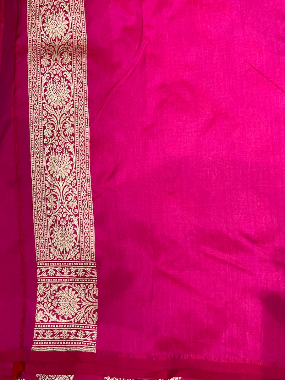 Rani Katan Silk Butta Saree