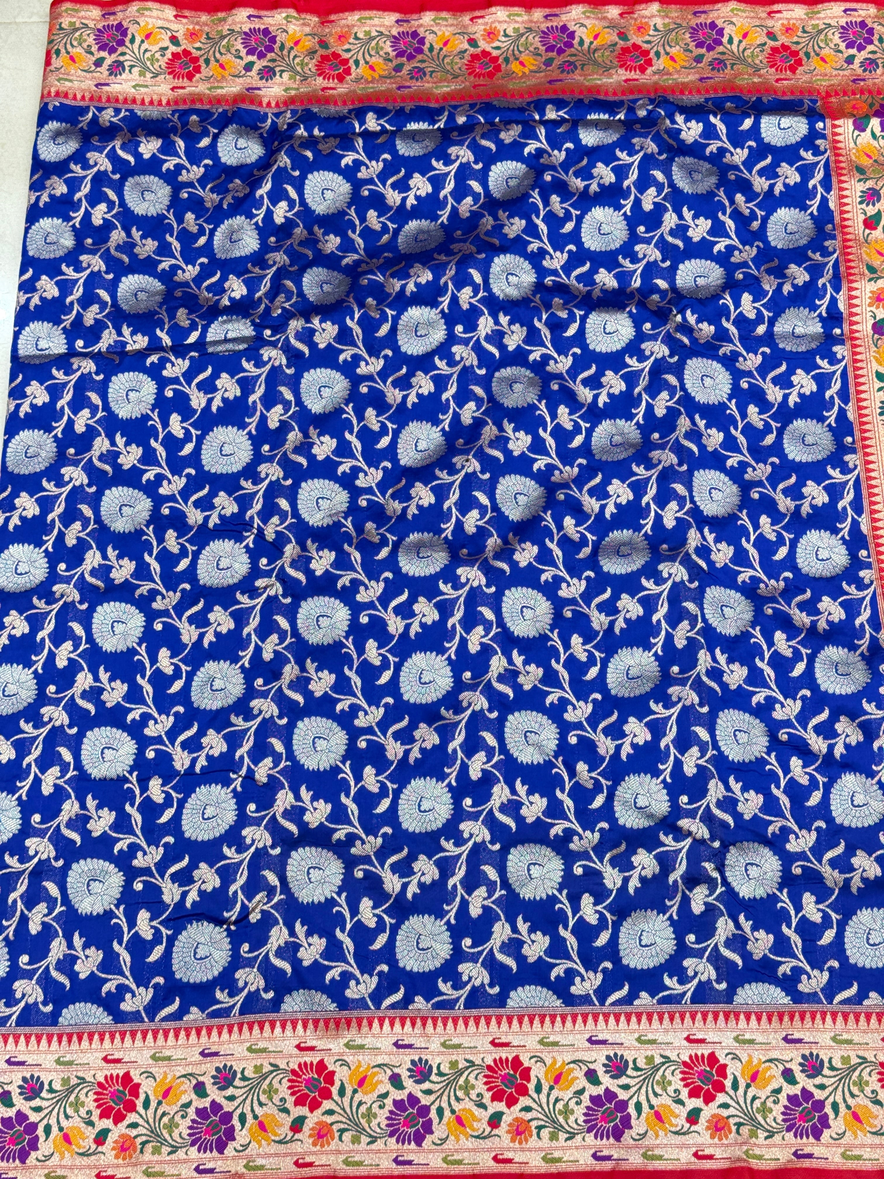 Royal Blue Banarasi Sona Rupa Saree