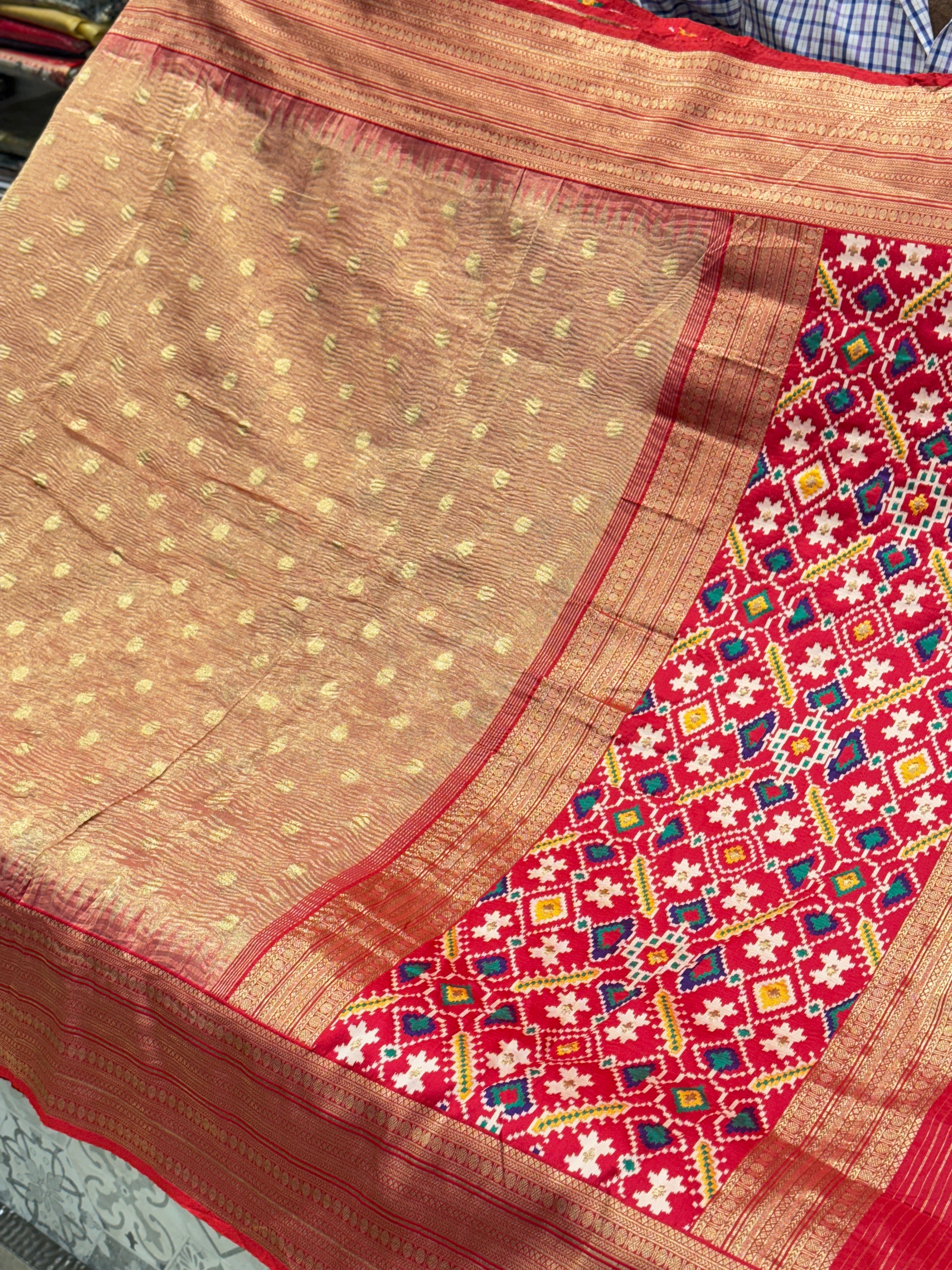 Crushed Tissue Patola Saree