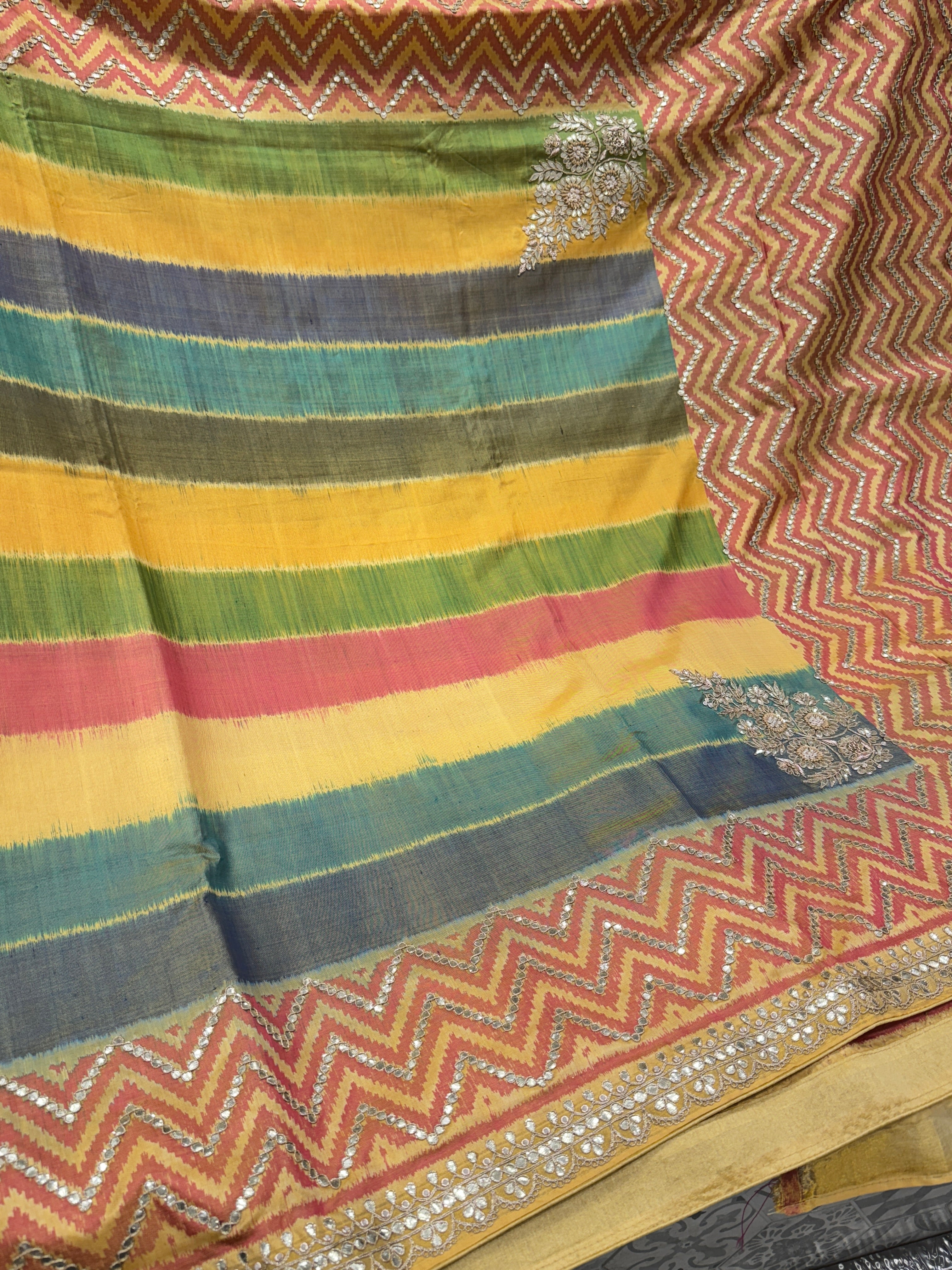 Contemporary Patola Gotapatti Saree