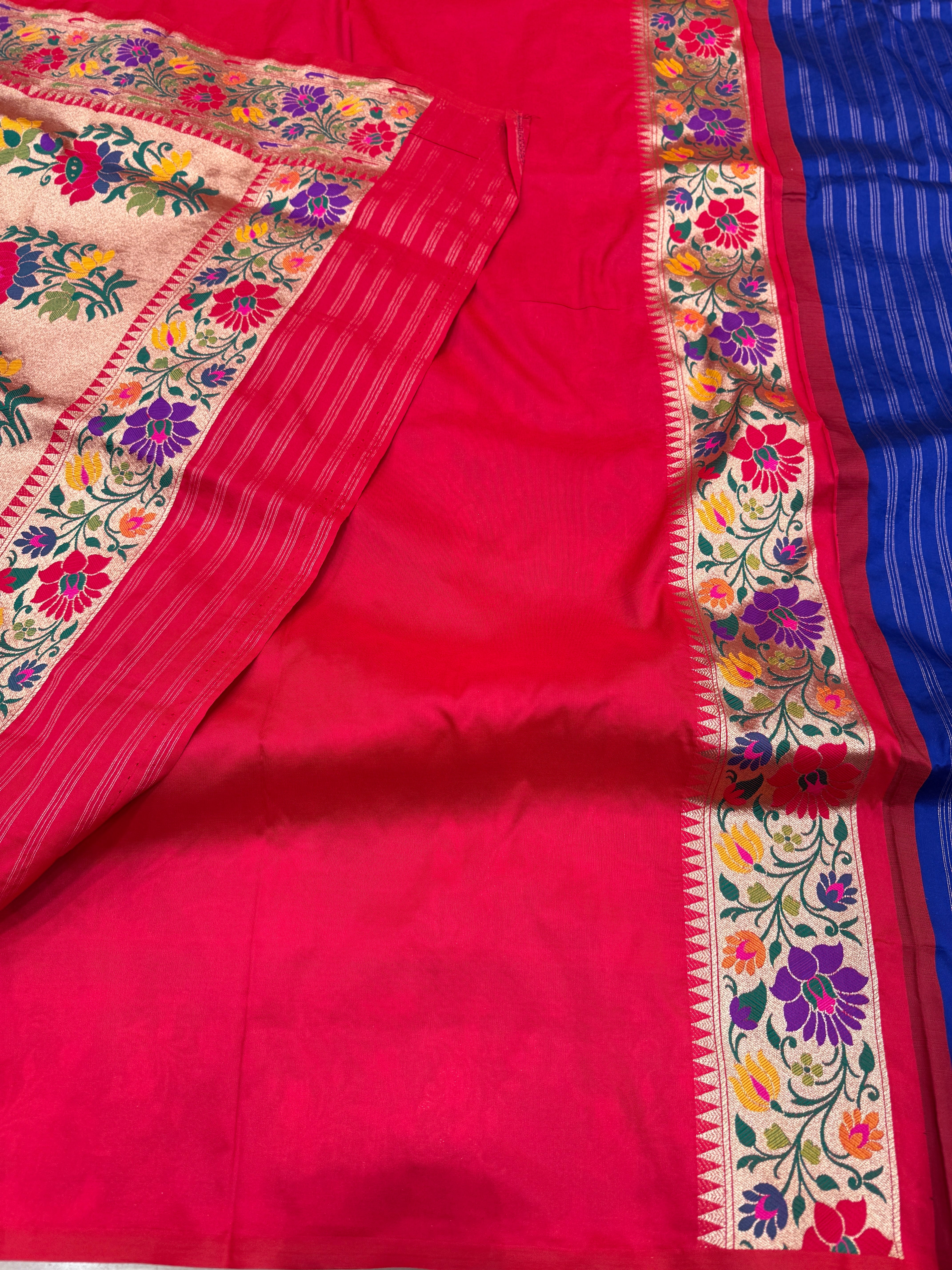 Royal Blue Banarasi Sona Rupa Saree
