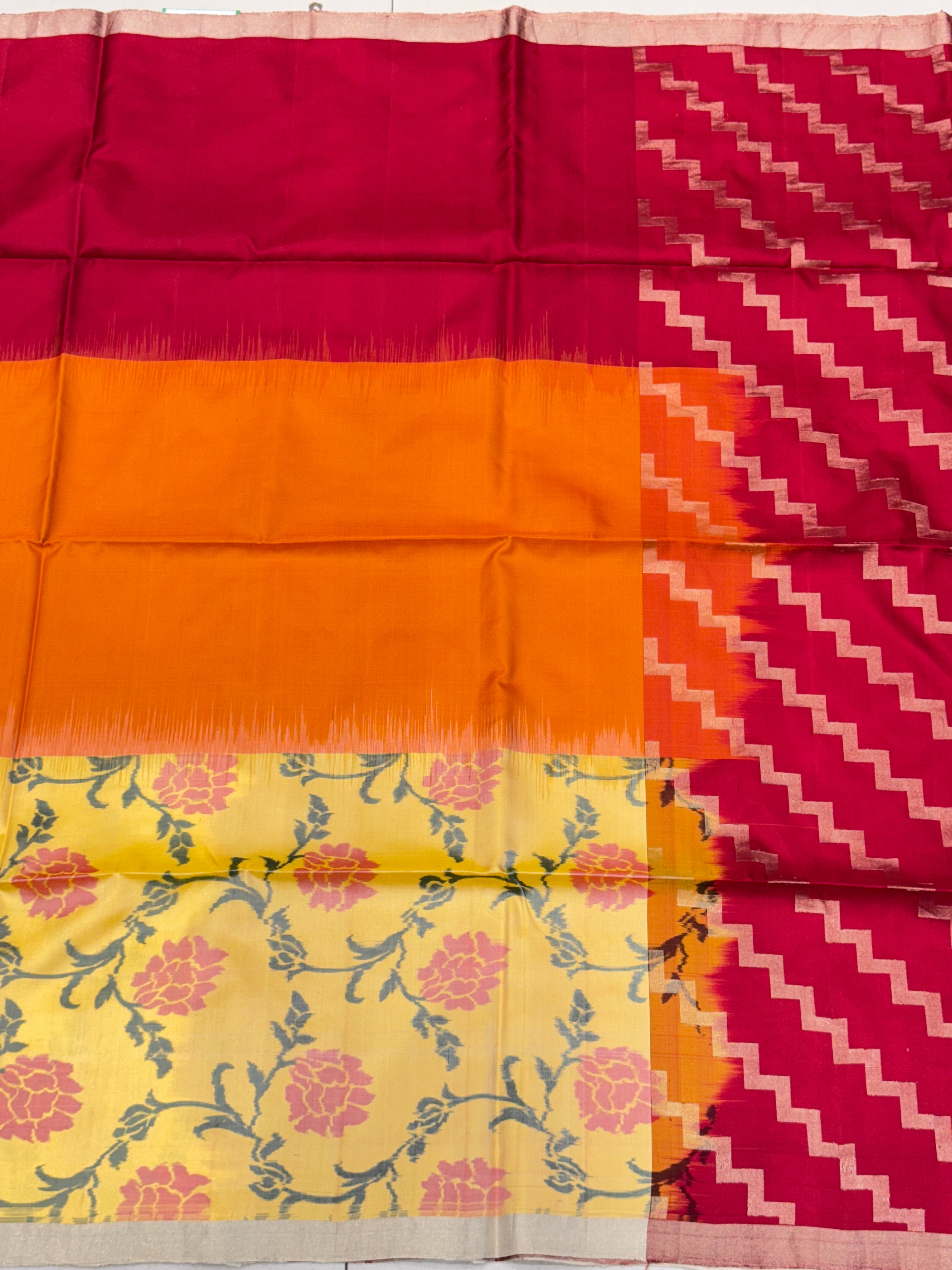 Contemporary Pochampally Ikat Patola Saree