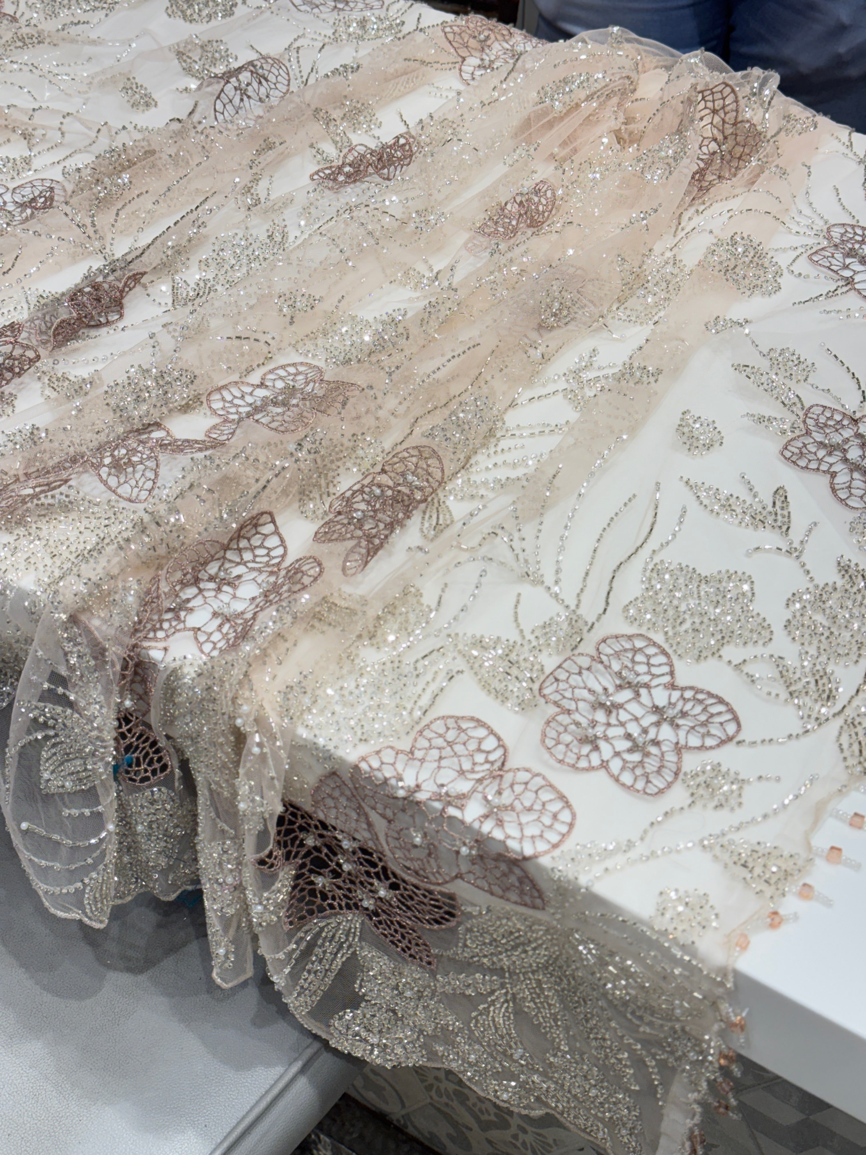 Net Embroidery Saree Half And Half with Ready Blouse