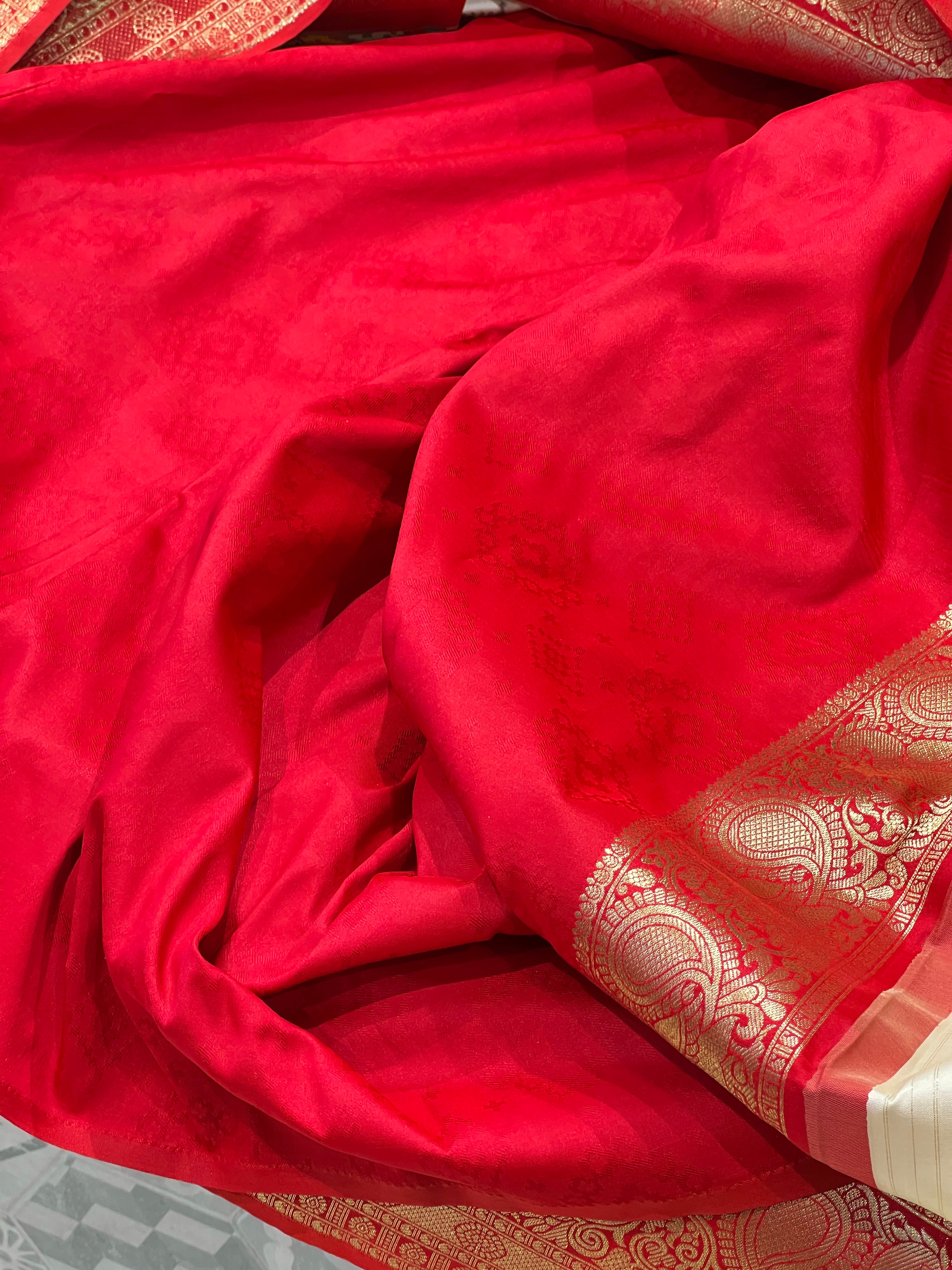 Off White Patola Kanchi Saree