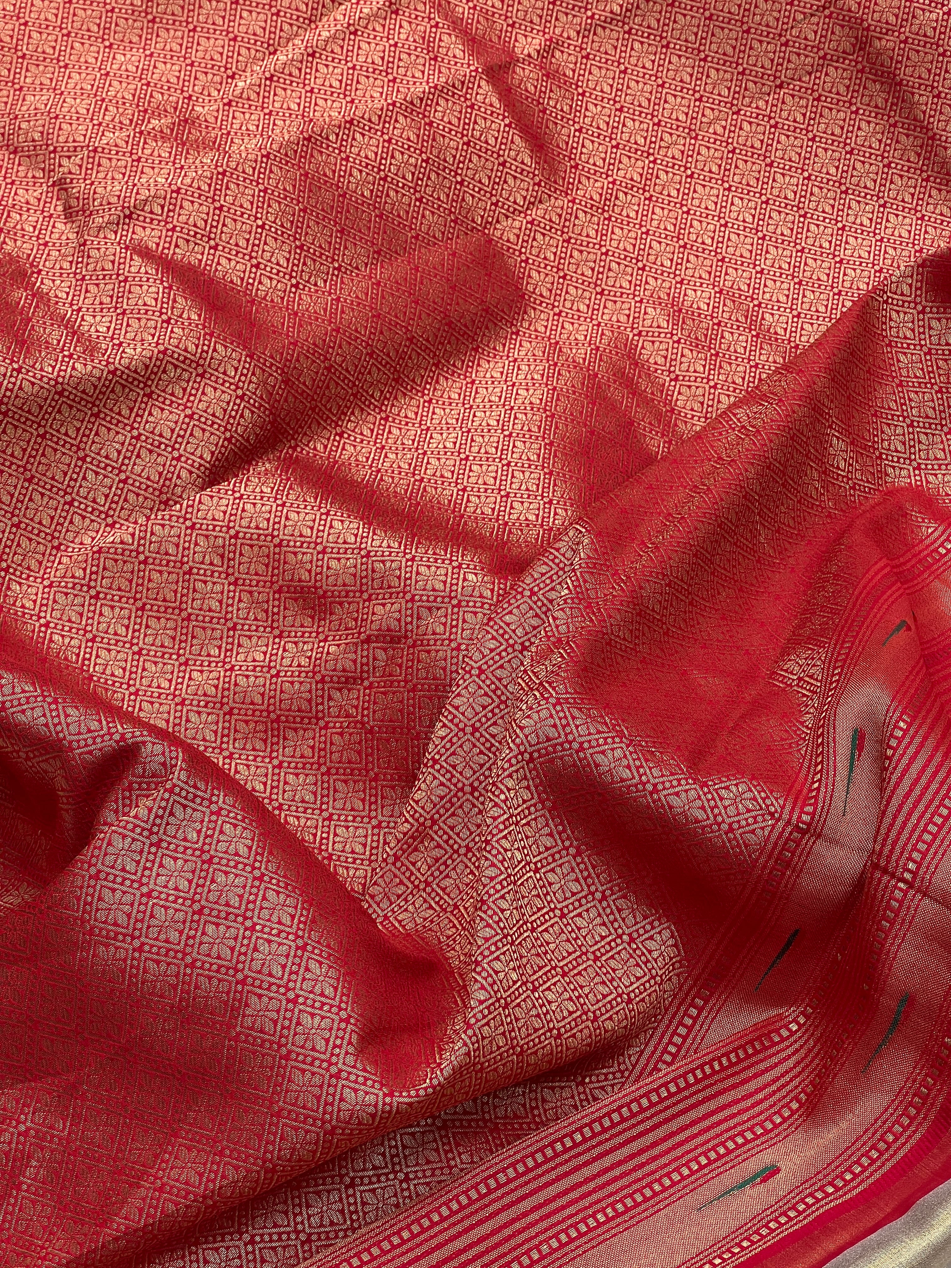 Light Gold Tissue Paithani Saree