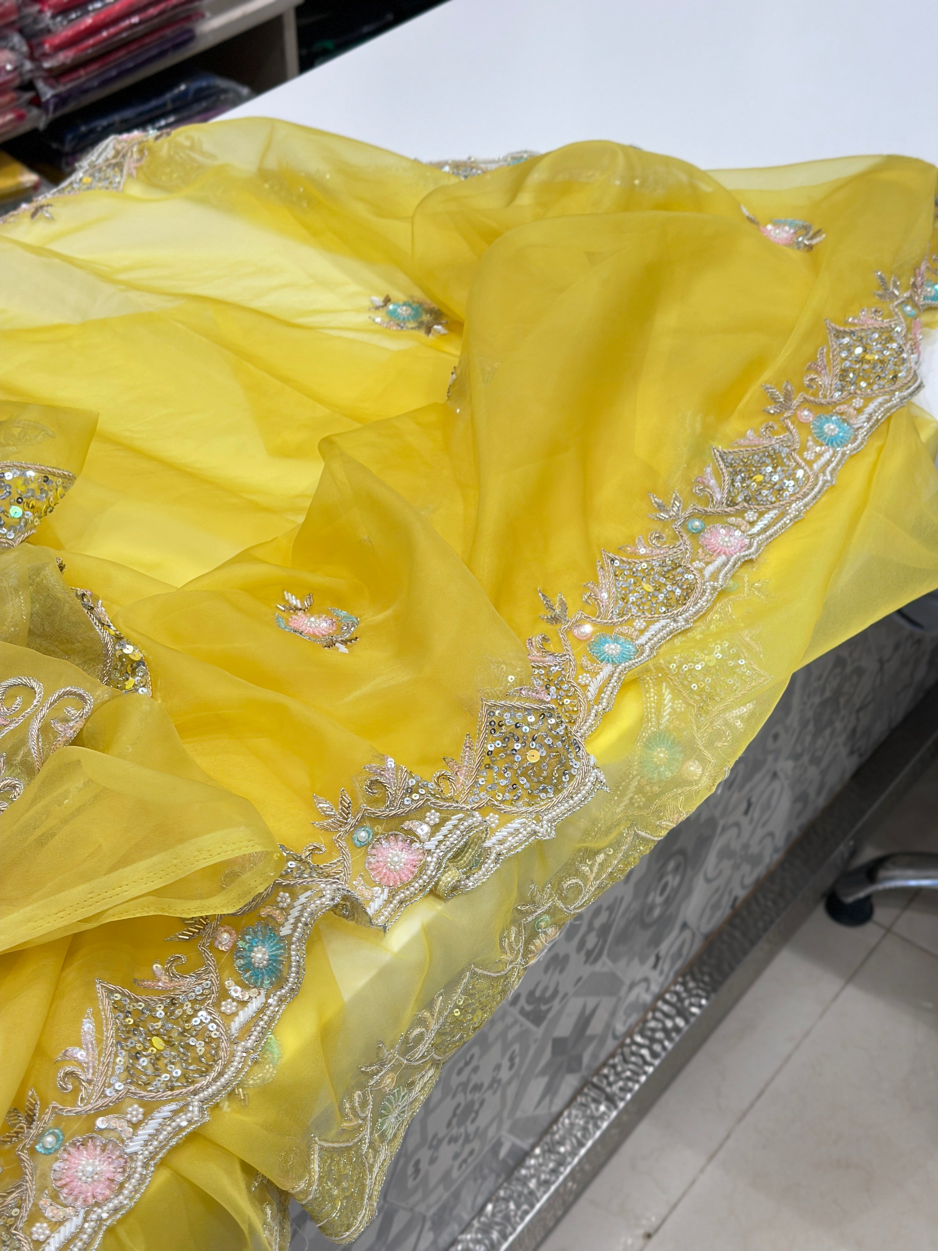 Organza Heavy Blouse Saree