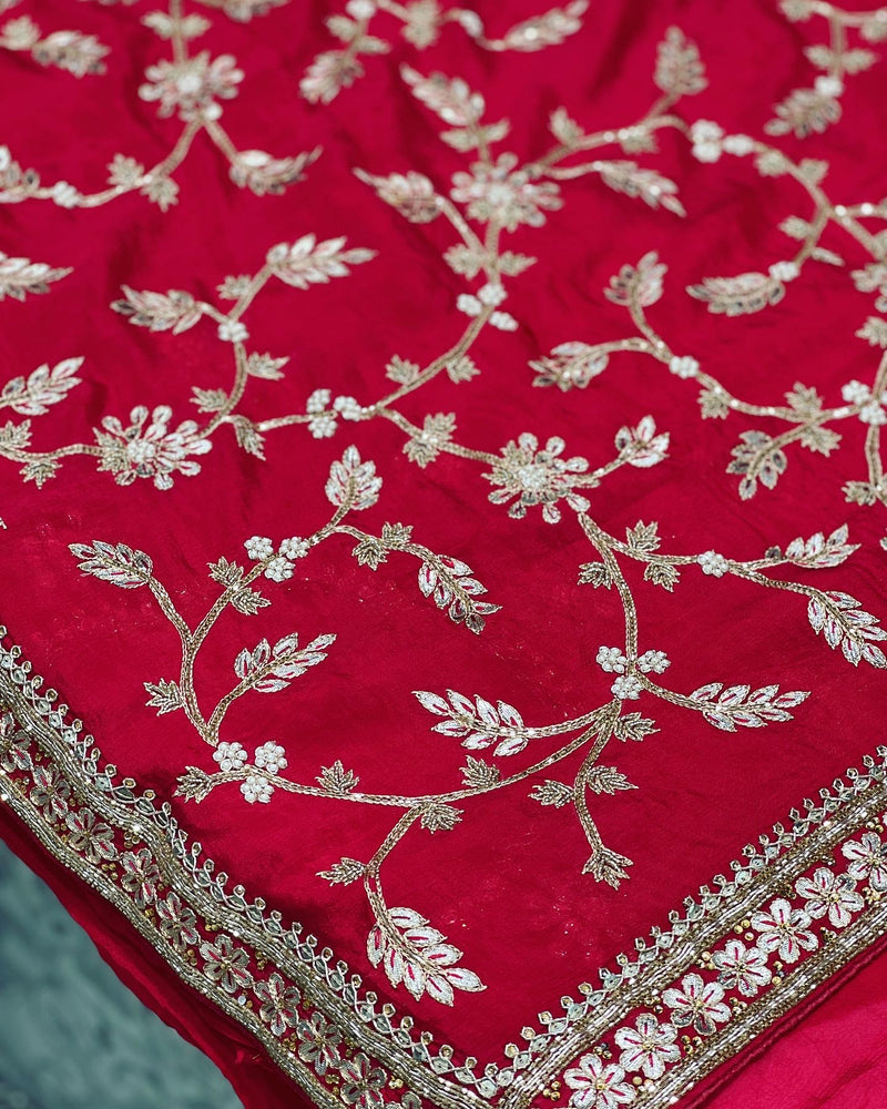 Jaal Zardozi Gota Hand Embroidery
